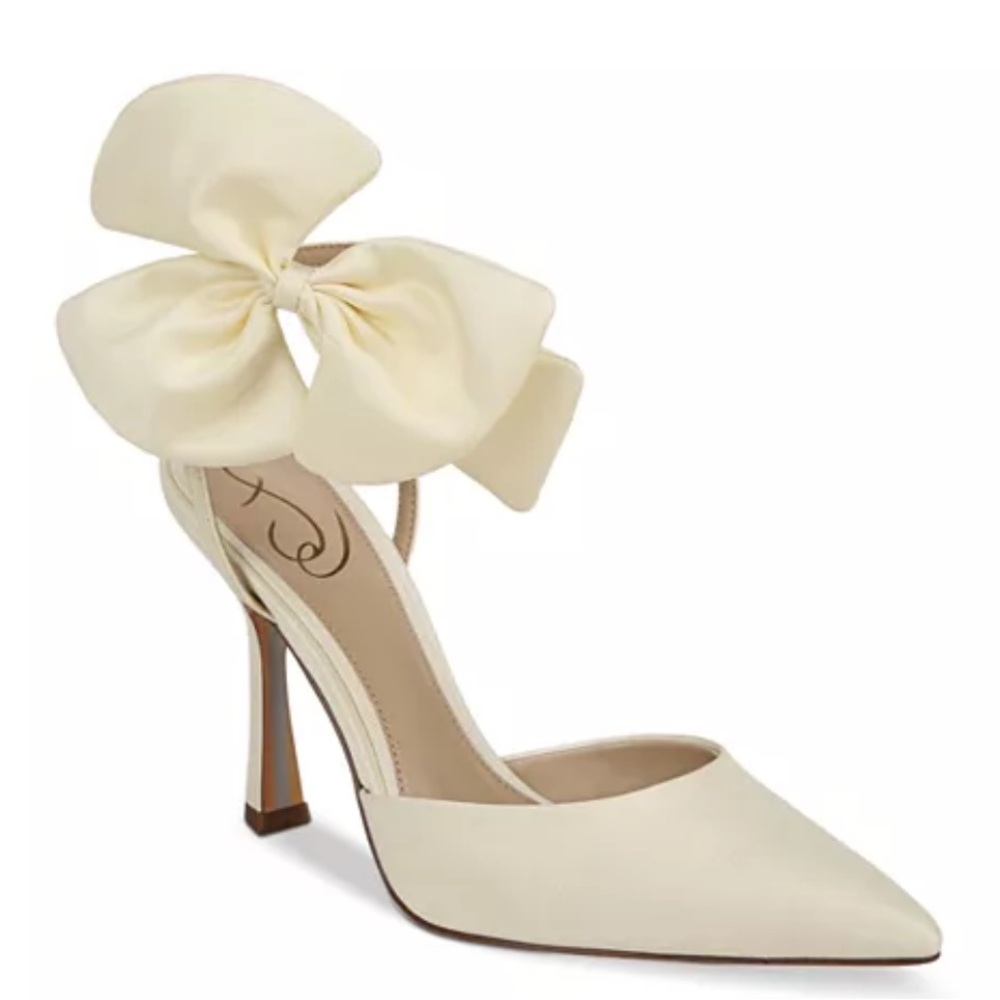 NWT Sam Edelman Halie Ankle Bow Strap Heels